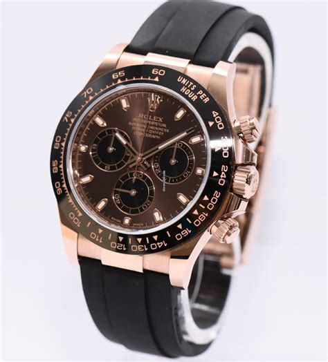 rolex daytona rosegold kautschuk